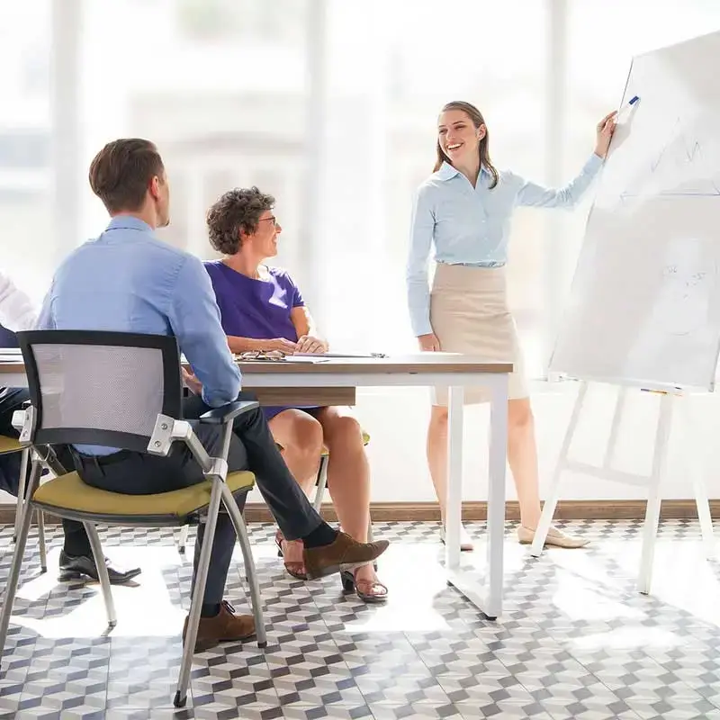 Team meeting and business growth